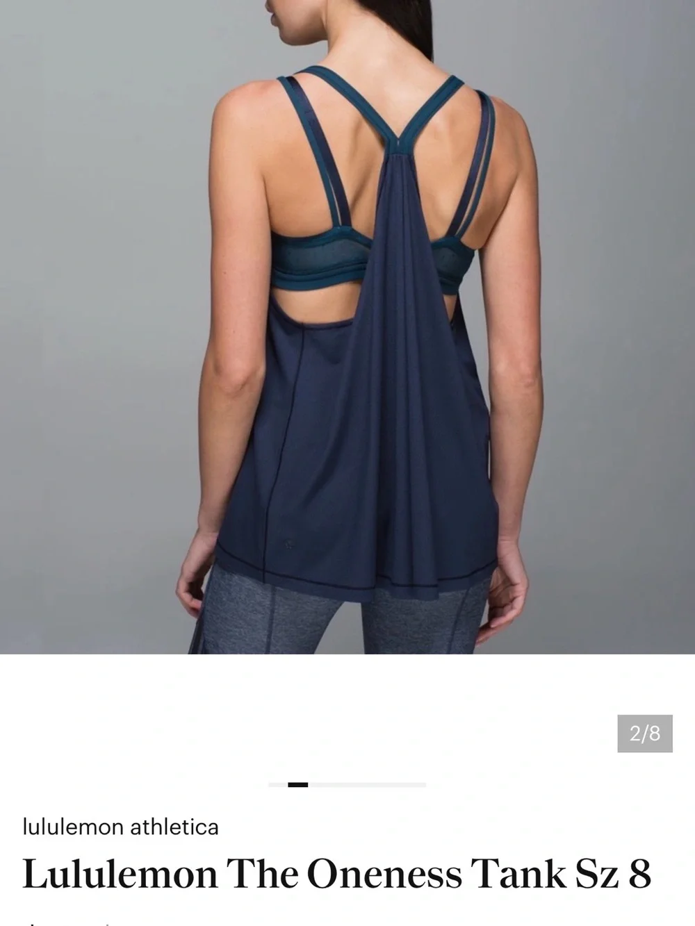 lululemon athletica Navy & Teal Layered V-Neck Strappy Tank